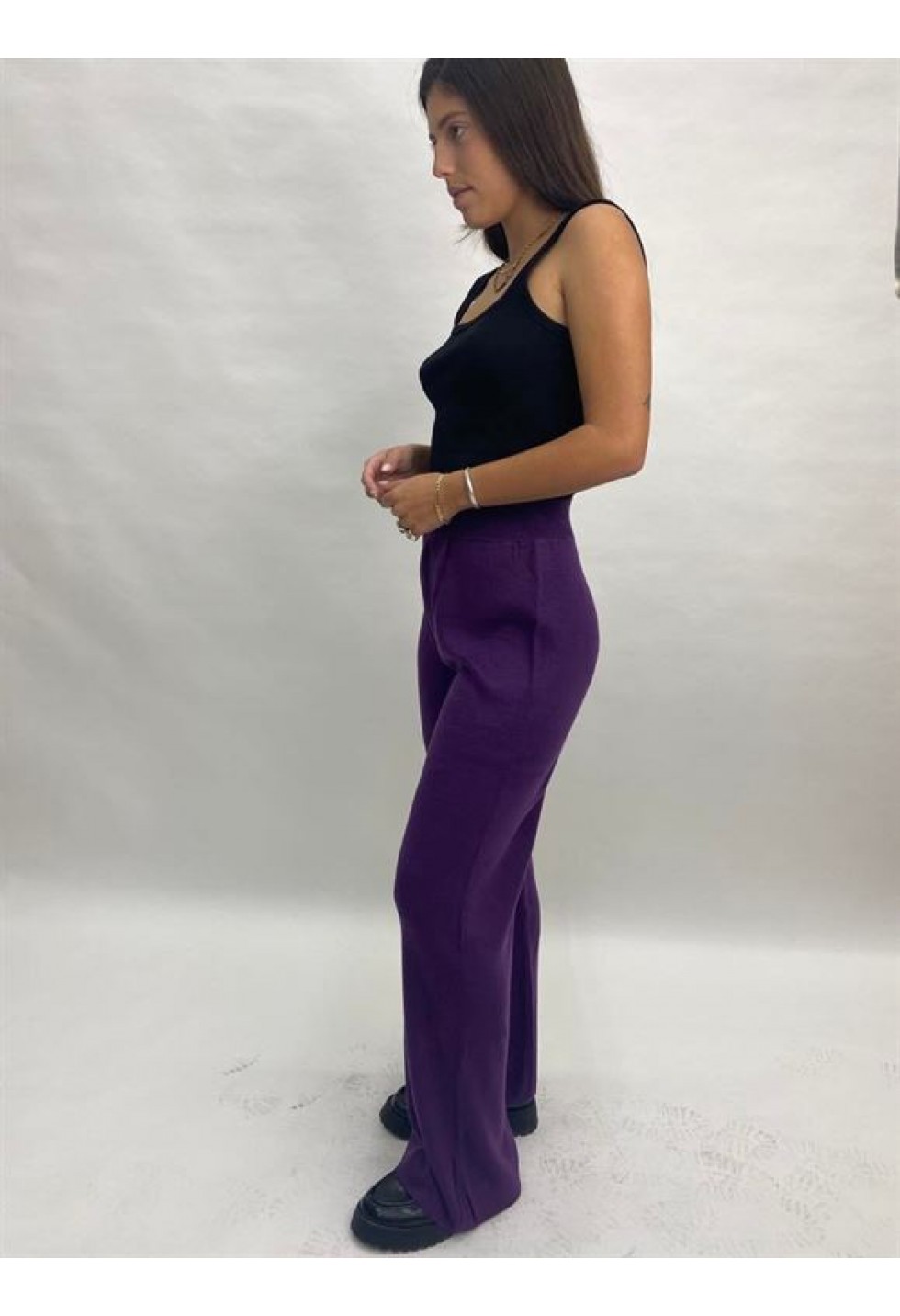 BLACK FRIDAY Knitted Pants Purple